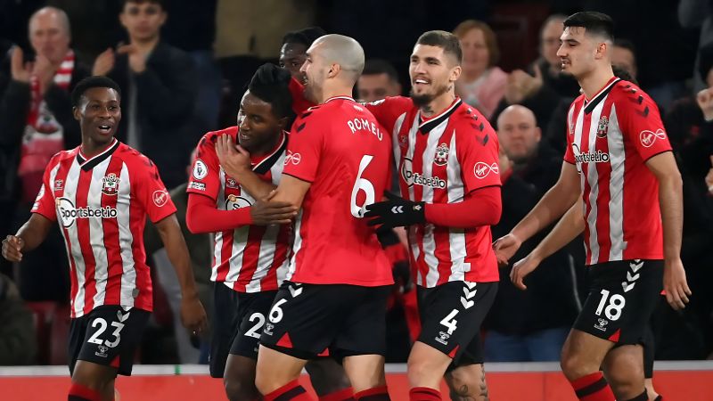 Ghi nhận mới nhất về đội hình ra sân của CLB Southampton