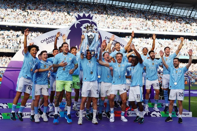 Man City vô địch Premier League 2023/24