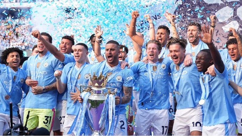 Man City vô địch Premier League mùa giải 2023-24