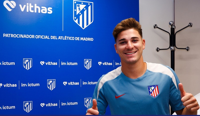 Julian Alvarez chính thức gia nhập Atletico Madrid