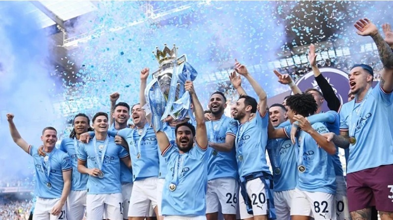 Man City 4 lần liên tiếp đăng quang Premier League