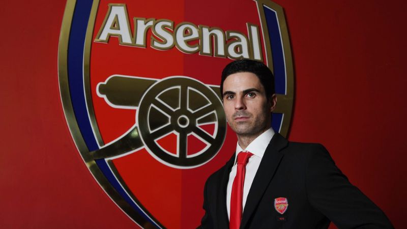 Arteta gia nhập CLB Arsenal năm 2019