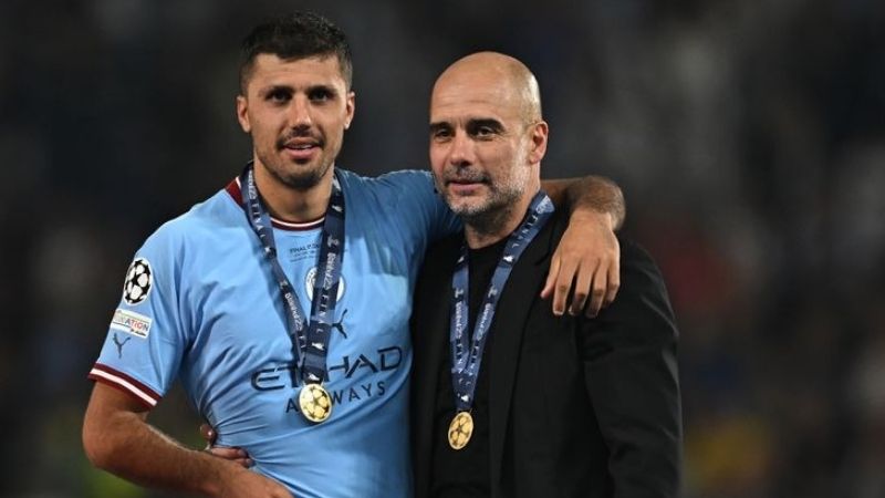 Rodri không ngừng phát triển dưới sự dạy dỗ của HLV Pep Guardiola